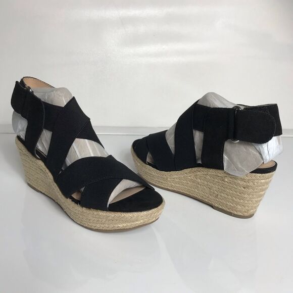 Isaac Mizrahi Crisscross Strap Wedge Espadrilles - Picture 2 of 7